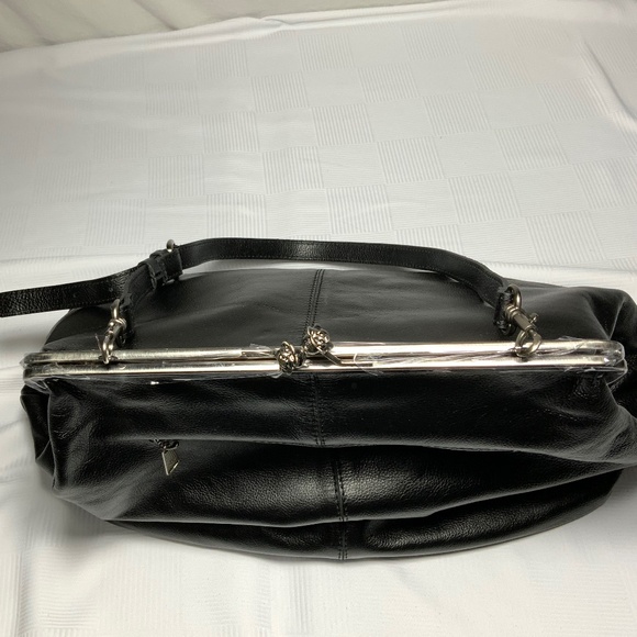 NWT - Patricia Nash Black Leather XL Serafina Bag - Picture 5 of 13